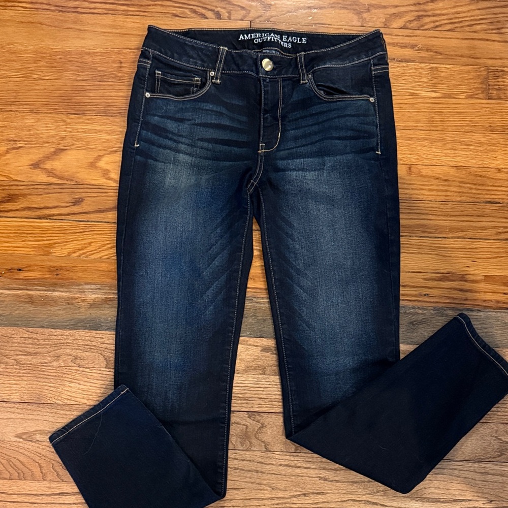 American Eagle Outfitters Women's Deep Indigo Skinny Jeans